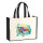 Jutetasche Wasserschildkröte Colorful 21 Liter Black
