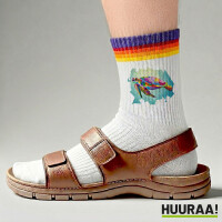 Unisex Socken Wasserschildkröte Colorful Baumwolle
