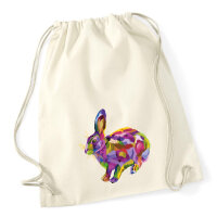 Turnbeutel Hase Colorful 12 Liter