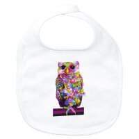 Baby Lätzchen Eule Colorful Klettverschluss