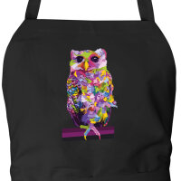 Schürze Eule Colorful mit Taschen