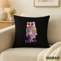 Kissen Eule Colorful 40x40cm