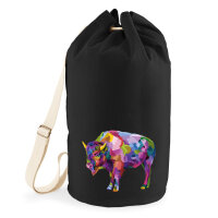 Seesack Bison Colorful 20 Liter Black