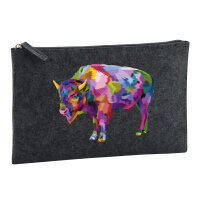 Kulturbeutel Bison Colorful 1 Liter Charcoal