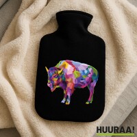 Wärmflasche Bison Colorful