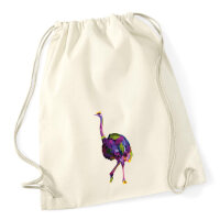 Turnbeutel Vogel Strauß Colorful 12 Liter