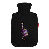 Wärmflasche Vogel Strauß Colorful