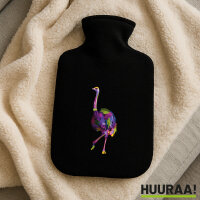 Wärmflasche Vogel Strauß Colorful