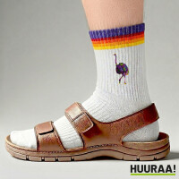 Unisex Socken Vogel Strauß Colorful Baumwolle