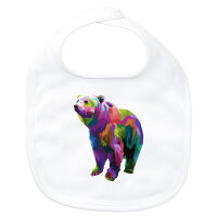 Baby Lätzchen Bär Colorful Klettverschluss