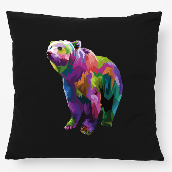 Kissen Bär Colorful 40x40cm