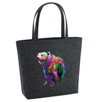 Filz Shopper Bär Colorful 22 Liter