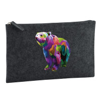 Kulturbeutel Bär Colorful 1 Liter Charcoal