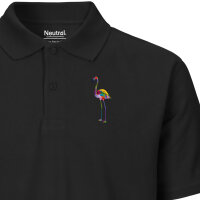 Herren Polo Shirt Flamingo Colorful