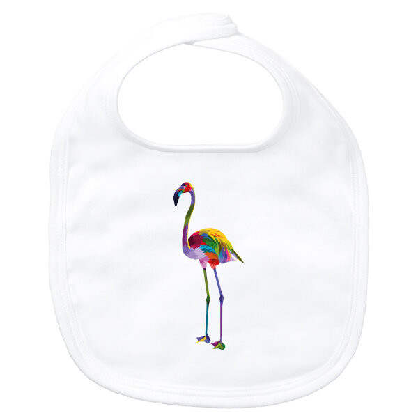 Baby Lätzchen Flamingo Colorful Klettverschluss