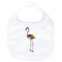 Baby Lätzchen Flamingo Colorful Klettverschluss