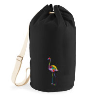 Seesack Flamingo Colorful 20 Liter Black