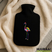 Wärmflasche Flamingo Colorful