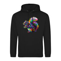 Unisex Hoodie Eichhörnchen Colorful