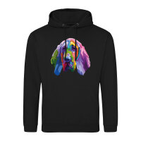 Unisex Hoodie Bloodhound Colorful