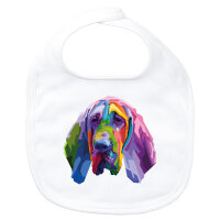 Baby Lätzchen Bloodhound Colorful Klettverschluss