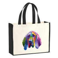 Jutetasche Bloodhound Colorful 21 Liter Black