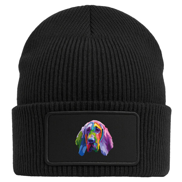 Beanie mit Patch Bloodhound Colorful Black