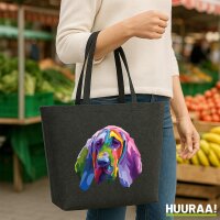 Filz Shopper Bloodhound Colorful 22 Liter