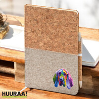 Notizbuch A5 Bloodhound Colorful 80 Blatt inkl....