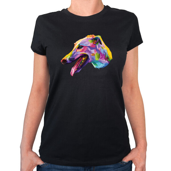 Damen T-Shirt Greyhound Colorful