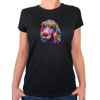 Damen T-Shirt Cocker Spaniel Colorful