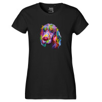 Damen T-Shirt Cocker Spaniel Colorful