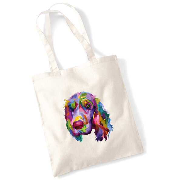 Jutebeutel Cocker Spaniel Colorful 10 Liter