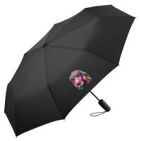 Regenschirm Cocker Spaniel Colorful 98cm Schwarz