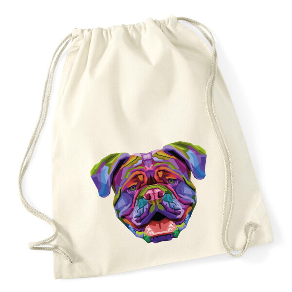Turnbeutel British Bulldog Colorful 12 Liter