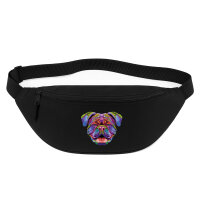 Bauchtasche British Bulldog Colorful 2,5 Liter Black