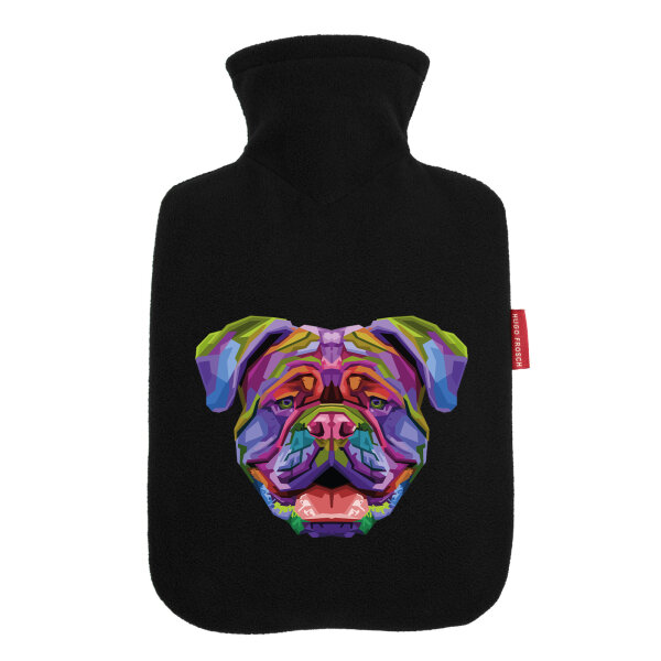 Wärmflasche British Bulldog Colorful