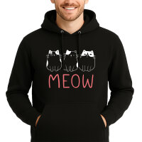 Unisex Hoodie Katzen Meow Comic