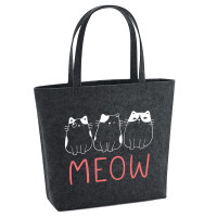 Filz Shopper Katzen Meow Comic 22 Liter