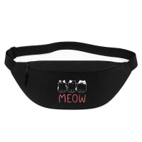 Bauchtasche Katzen Meow Comic 2,5 Liter Black