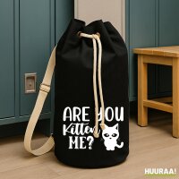 Seesack Are you kitten me Katze 20 Liter Black