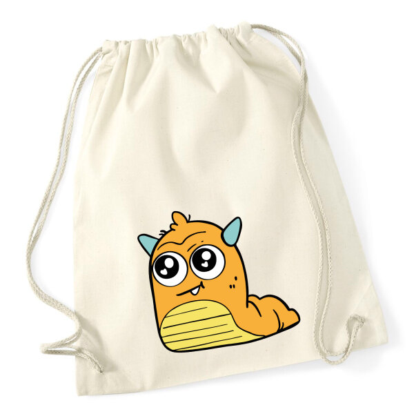 Turnbeutel süßes Monster Orange 12 Liter