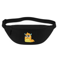 Bauchtasche süßes Monster Orange 2,5 Liter Black