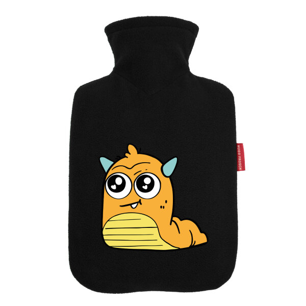 Wärmflasche süßes Monster Orange