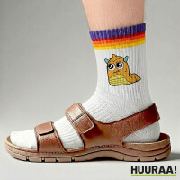 Unisex Socken süßes Monster Orange Baumwolle