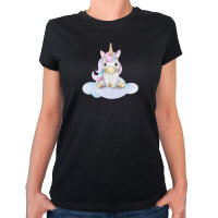 Damen T-Shirt Einhorn Fabelwesen