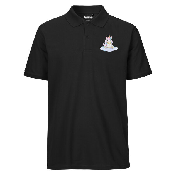 Herren Polo Shirt Einhorn Fabelwesen