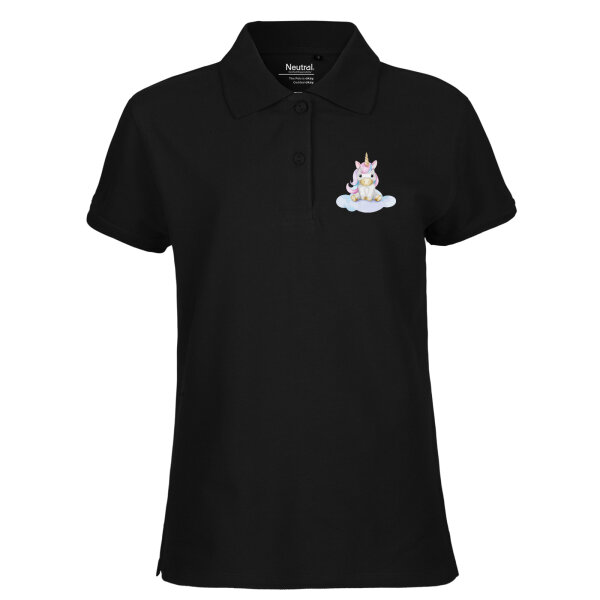 Damen Polo Shirt Einhorn Fabelwesen