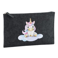 Kulturbeutel Einhorn Fabelwesen 1 Liter Charcoal