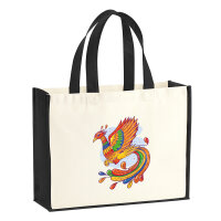 Jutetasche Phönix Fabelwesen 21 Liter Black